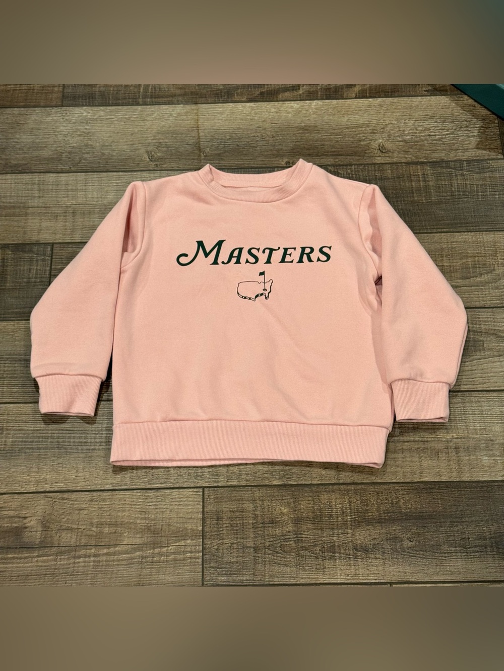Masters Pink Kids Crewneck Pullover Sweatshirt Size Small (7-8)